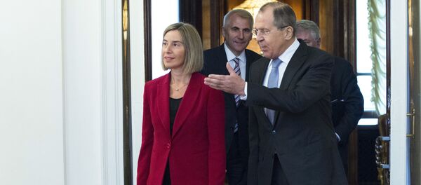 Federika Mogerini i Sergej Lavrov - Sputnik Srbija