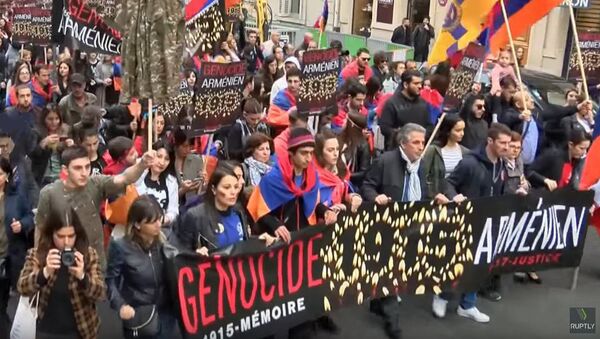 Obeležavanje godišnjice zloična nad Jermenima od strane Turaka, u Parizu - Sputnik Srbija