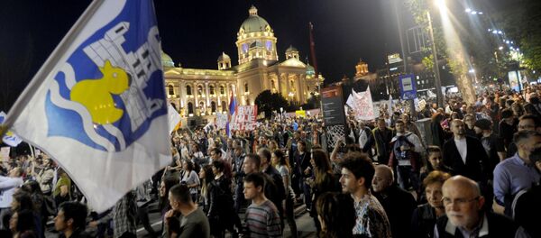 Протест у Београду - Sputnik Србија