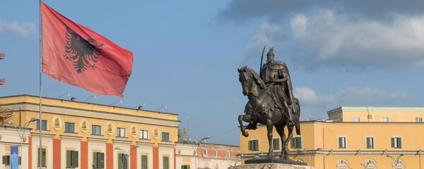 Скендербегов трг у центру Тиране, престонице Албаније - Sputnik Србија