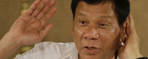 Председник Филипина Родриго Дутерте на конференцији за медије у Манили - Sputnik Србија