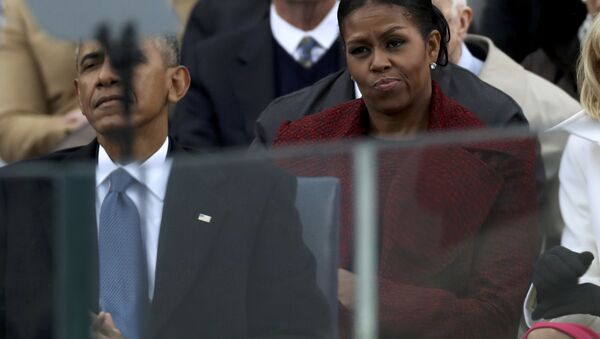 Bivša prva dama SAD Mišel Obama na inauguraciji Donalda Trampa - Sputnik Srbija
