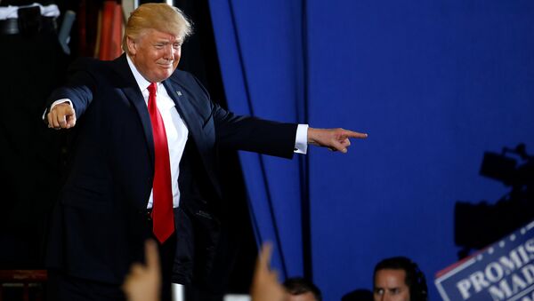 Američki predsednik Donald Tramp na mitingu u Pensilvaniji - Sputnik Srbija
