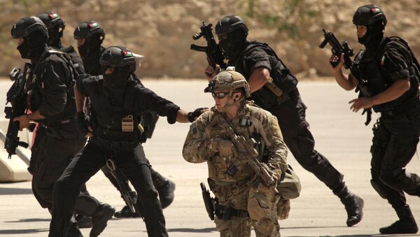 Специјалне снаге Ирака, Јордана и САД током војне вежбе у Аману - Sputnik Србија
