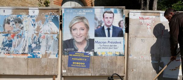 Марин Ле Пен и Емануел Макрон - Sputnik Србија