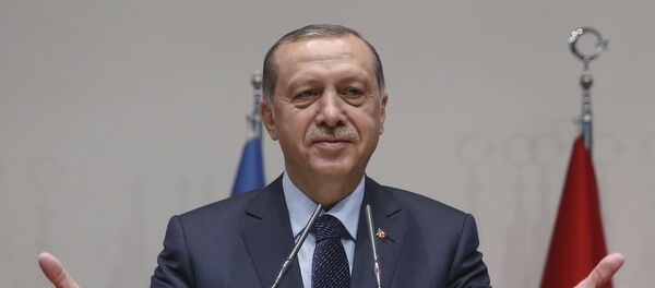 Председник Турске Реџеп Тајип Ердоган говори на седници владајуће Партије правде и развоја Председник Турске Реџеп Тајип Ердоган говори на седници владајуће Партије правде и развоја - Sputnik Србија