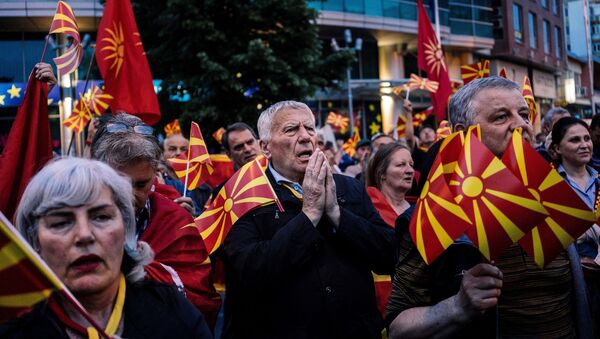 Протести у Скопљу, Македонија - Sputnik Србија