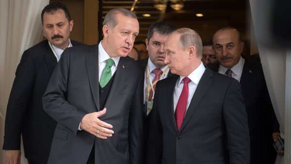 Sastanak predsednika Rusije i Turske Vladimira Putina i Redžepa Tajipa Erdogana u Sočiju - Sputnik Srbija