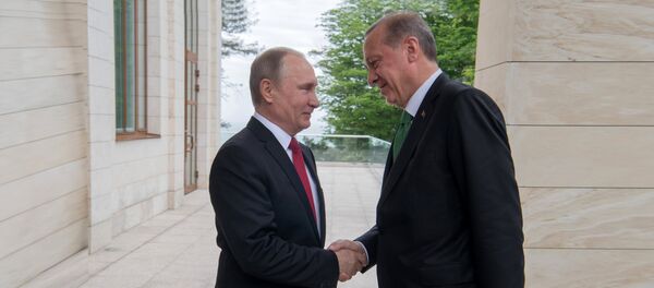 Састанак председника Русије и Турске Владимира Путина и Реџепа Тајипа Ердогана у Сочију - Sputnik Србија