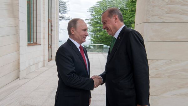 Састанак председника Русије и Турске Владимира Путина и Реџепа Тајипа Ердогана у Сочију - Sputnik Србија