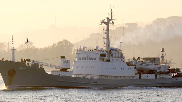 Руски војни брод Лиман плови у Босфору - Sputnik Србија