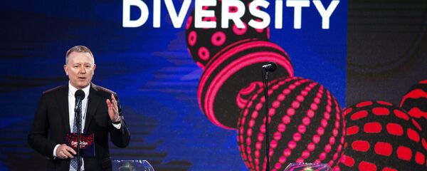 Извршни директор Песме Евровизије 2017. Јон Ола Санд на жребању у Кијеву - Sputnik Србија