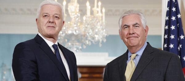 Душко Марковић и Рекс Тилерсон у Вашингтону - Sputnik Србија