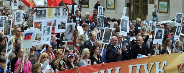 Akcija Besmrtni puk u Beogradu - Sputnik Srbija