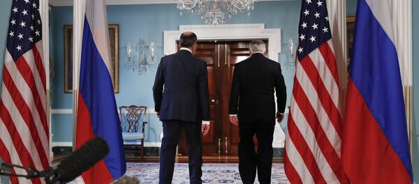 Ministar spoljnih poslova Rusije Sergej Lavrov i državni sekretar SAD Reks Tilerson - Sputnik Srbija