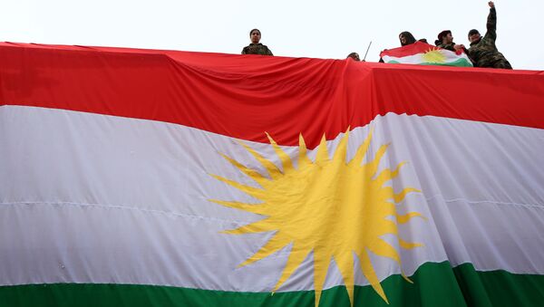 Zastava iračkog Kurdistana - Sputnik Srbija