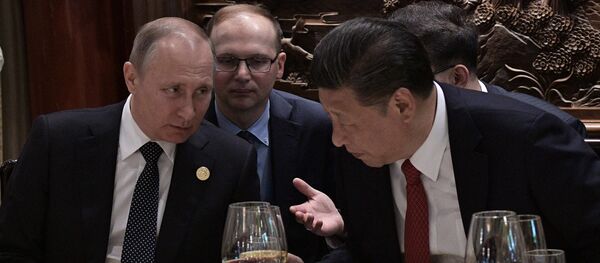 Predsednik Vladimir Putin i Si Đinping u Kini Predsednik Vladimir Putin i Si Đinping u Kini - Sputnik Srbija