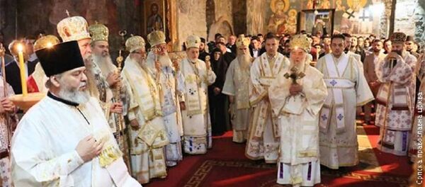 Patrijarh Irinej i vladike, Pećka patrijaršija - Sputnik Srbija