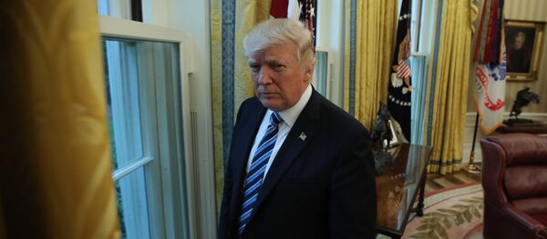 Председник САД Доналд Трамп након интервјуа агенцији Ројтерс у Белој кући Председник САД Доналд Трамп након интервјуа агенцији Ројтерс у Белој кући - Sputnik Србија