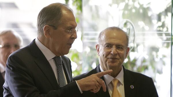 Ministar spoljnih poslova Rusije Sergej Lavrov i ministar spoljnih poslova Kipra Joanis Kasulides nakon sastanka u Nikoziji - Sputnik Srbija