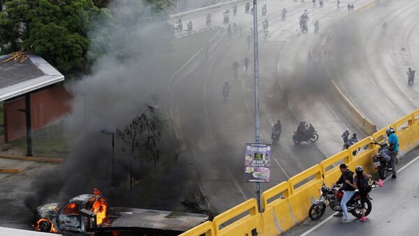 Sukobi policije i demonstranata u Venecueli - Sputnik Srbija