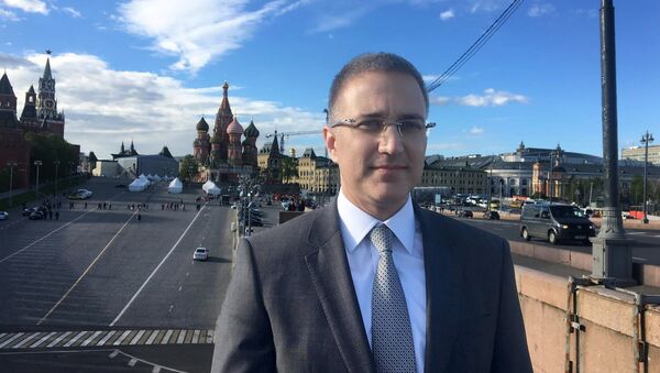Ministar unutršnjih poslova Srbije Nebojša Stefanović u Moskvi - Sputnik Srbija