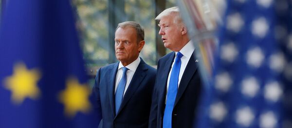 Доналд Трамп и Доналд Туск - Sputnik Србија