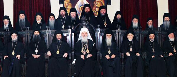 Patrijarh Irinej i Vladike Patrijarh Irinej i Vladike - Sputnik Srbija