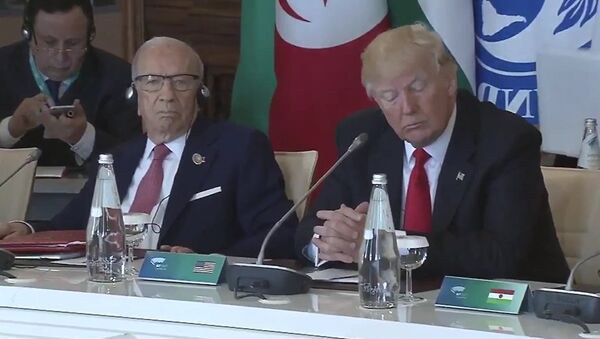 Donald Tramp na sastanku G7 u italijanskom gradu Taormini - Sputnik Srbija