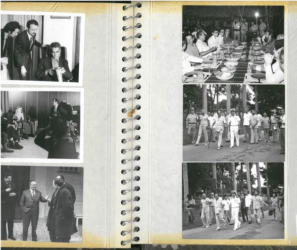 Хавана 1979. Кубански лидер Фидел Кастро приређује вечеру за Тита у парку своје резиденције. Жика Миловановић се види са камером у врху стола, недуго пошто је изазвао курцшлус. - Sputnik Србија