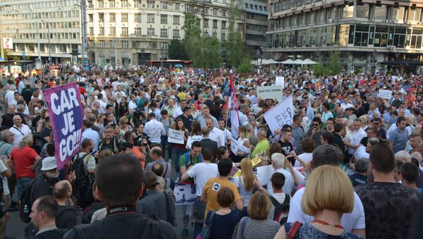 Protest opozicije u Beogradu - Sputnik Srbija