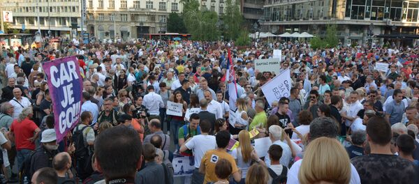 Протест опозиције у Београду - Sputnik Србија