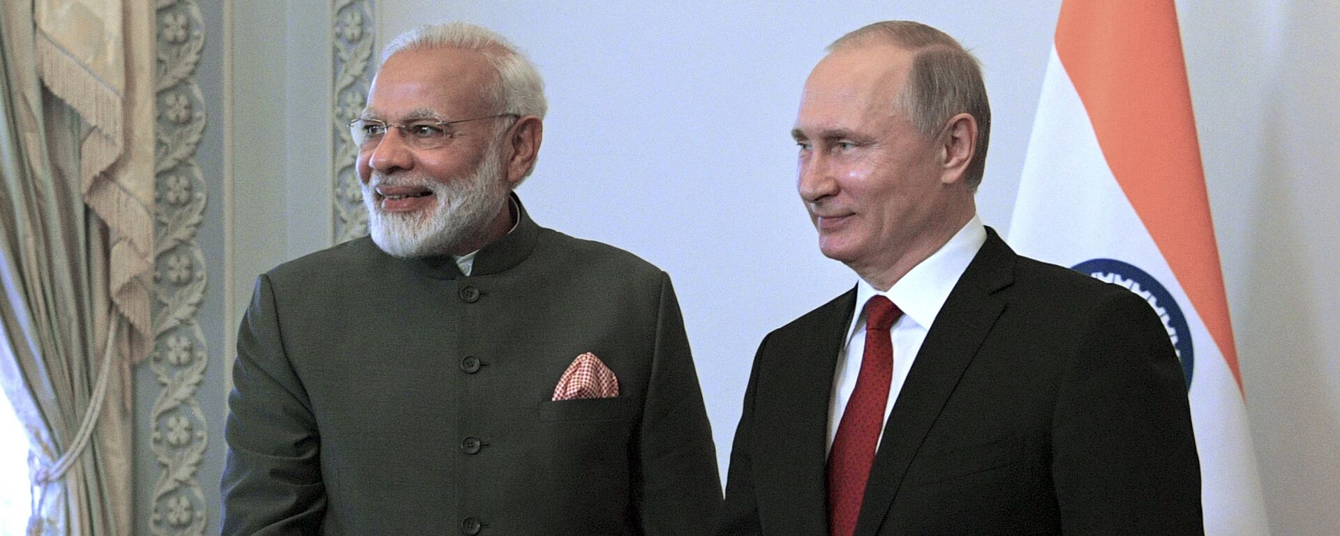 Premijer Indije Narendra Modi i predsednik Rusije Vladimir Putin - Sputnik Srbija, 1920, 08.07.2024