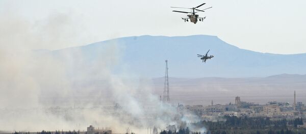 Helikopteri Ka-52 Aligator u Siriji Helikopteri Ka-52 Aligator u Siriji - Sputnik Srbija