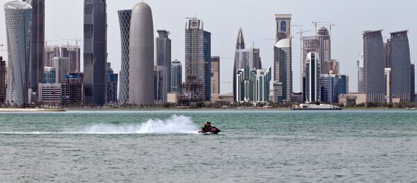 Ноћни поглед на Доху, престоницу Катара - Sputnik Србија
