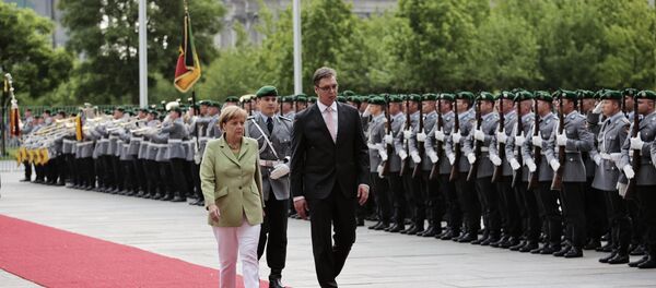 Angela Merkel i Aleksandar Vučić - Sputnik Srbija