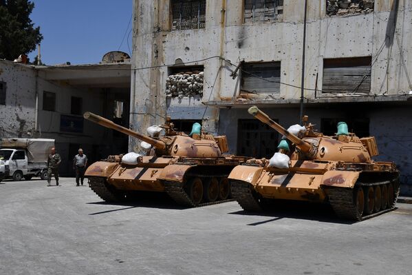 Помоћ са домаћег фронта: Где сиријски тенкови добијају нови живот - Sputnik Србија