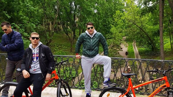Viktor Savić, Aleksandar Radojičić, Nikola Glišić Viktor Savić, Aleksandar Radojičić, Nikola Glišić - Sputnik Srbija