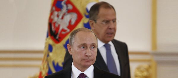 Predsednik RF Vladimir Putin i ministar spoljnih poslova Rusije Sergej Lavrov - Sputnik Srbija