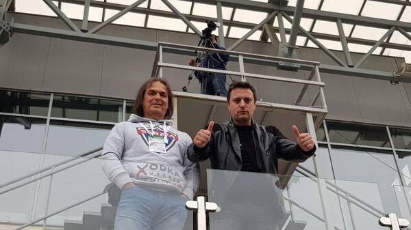 И Андрија Милошевић у Москви је бодрио колеге. - Sputnik Србија