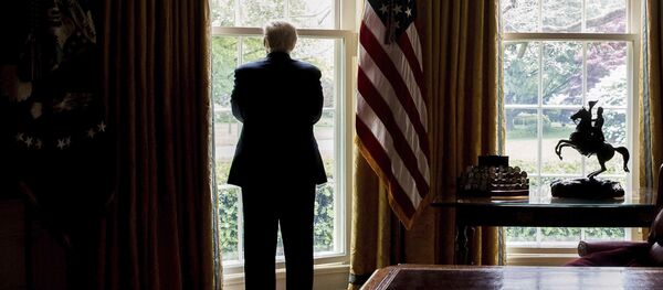 Председник САД Доналд Трамп у Овалној соби у Белој кући - Sputnik Србија