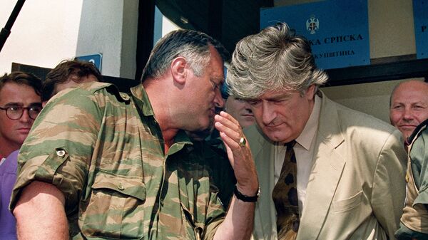 General Ratko Mladić i Radovan Karadžić za vreme rata u BiH - Sputnik Srbija