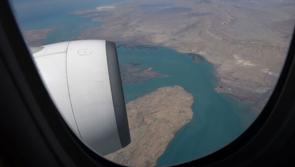 Поглед на Персијски залив из авиона - Sputnik Србија