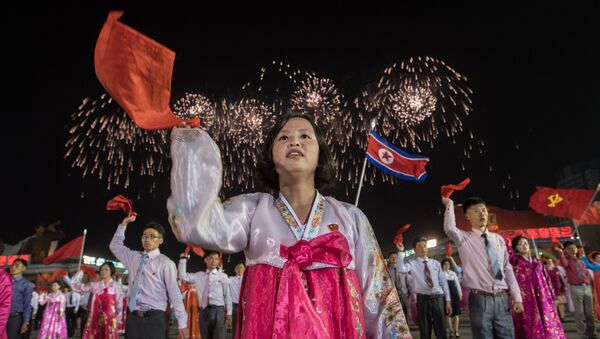 Parada kojom je proslavljena 105. godišnjica rođenja Kim Il Sunga - Sputnik Srbija