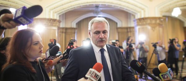 Лидер Социјалдемократске партије Ливиу Драгнеа у румунском парламенту, у Букурешту - Sputnik Србија