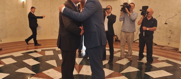 Дмитриј Рогозин и Александар Вучић - Sputnik Србија