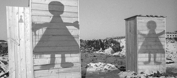 Кабине женских тоалета постављене испред зграде парламента у Виљнусу - Sputnik Србија