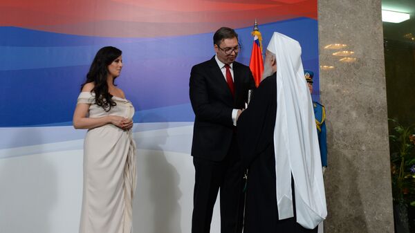 Патријарх Иринеј честита Александру Вучићу Патријарх Иринеј честита Александру Вучићу - Sputnik Србија