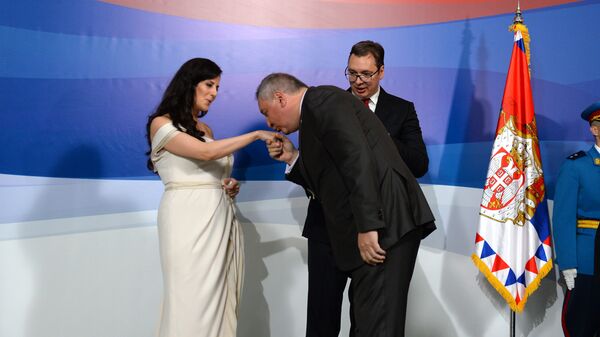 Дмитриј Рогозин честита Вучићу Дмитриј Рогозин честита Вучићу - Sputnik Србија