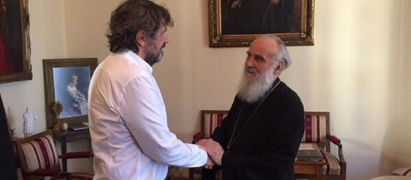Патријарх Иринеј и Емир Кустурица - Sputnik Србија